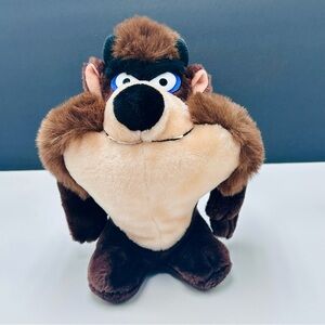 Vtg 1991 Warner Bros Looney Tunes Taz Plush Stuffed Animal 11” Tasmanian Devil